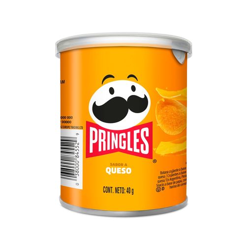 Papas Pringles sabor queso crujientes y sabrosas - 40 g