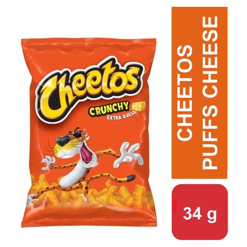 Snack Cheetos Frito Lay Crunchy Queso - 34 g