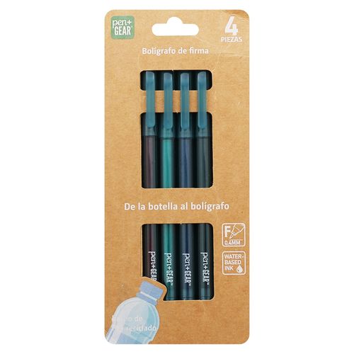 Bolígrafos Pen Gear reciclados -4 pzas