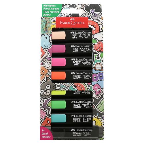 Resaltador Faber Textl Graffiti Bl 8 Uds