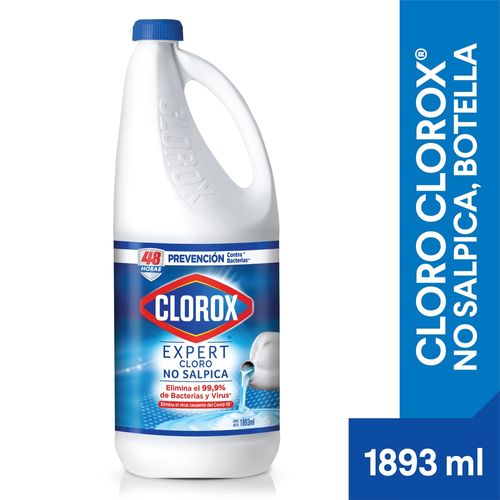 Cloro Clorox No Salpica Botella, Prevención Contra Bacterias - 1893ml