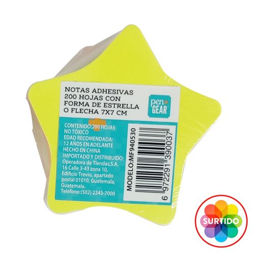 Notas Pen Gear adhesivas Surtido - 200 hojas