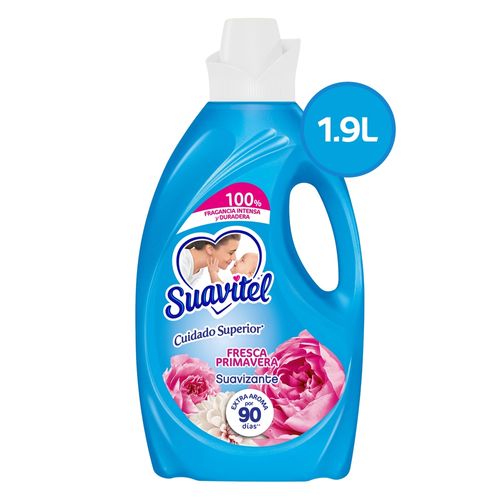 Suavizante de Telas Suavitel, Cuidado Superior Fresca Primavera -1.9 L