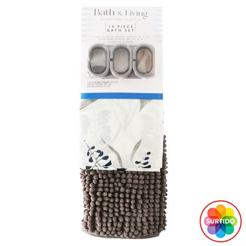 Cortina Bath de Baño Gancho Plástico