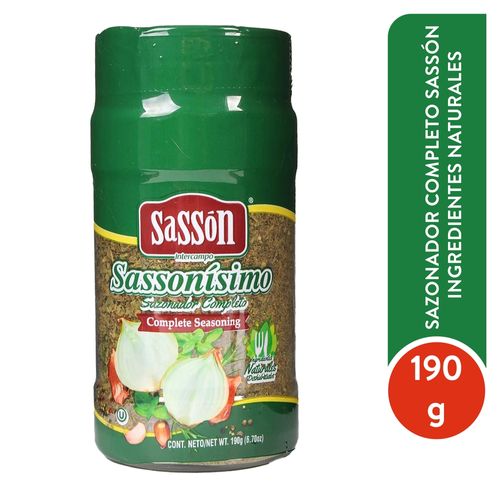 Sazonador completo Sassón ingredientes naturales deshidratados - 190 g