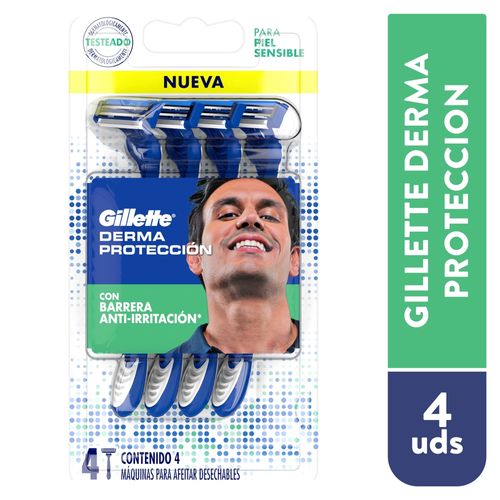 Rasuradora Gillette Derma Protección 4 Uds