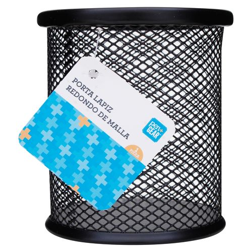 Porta Lápiz Pen Gear de Metal Redondo