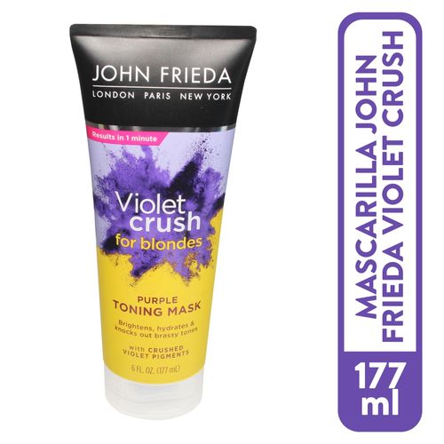 Mascarilla tonificante John Frieda violet crush para el cabello - 177 ml
