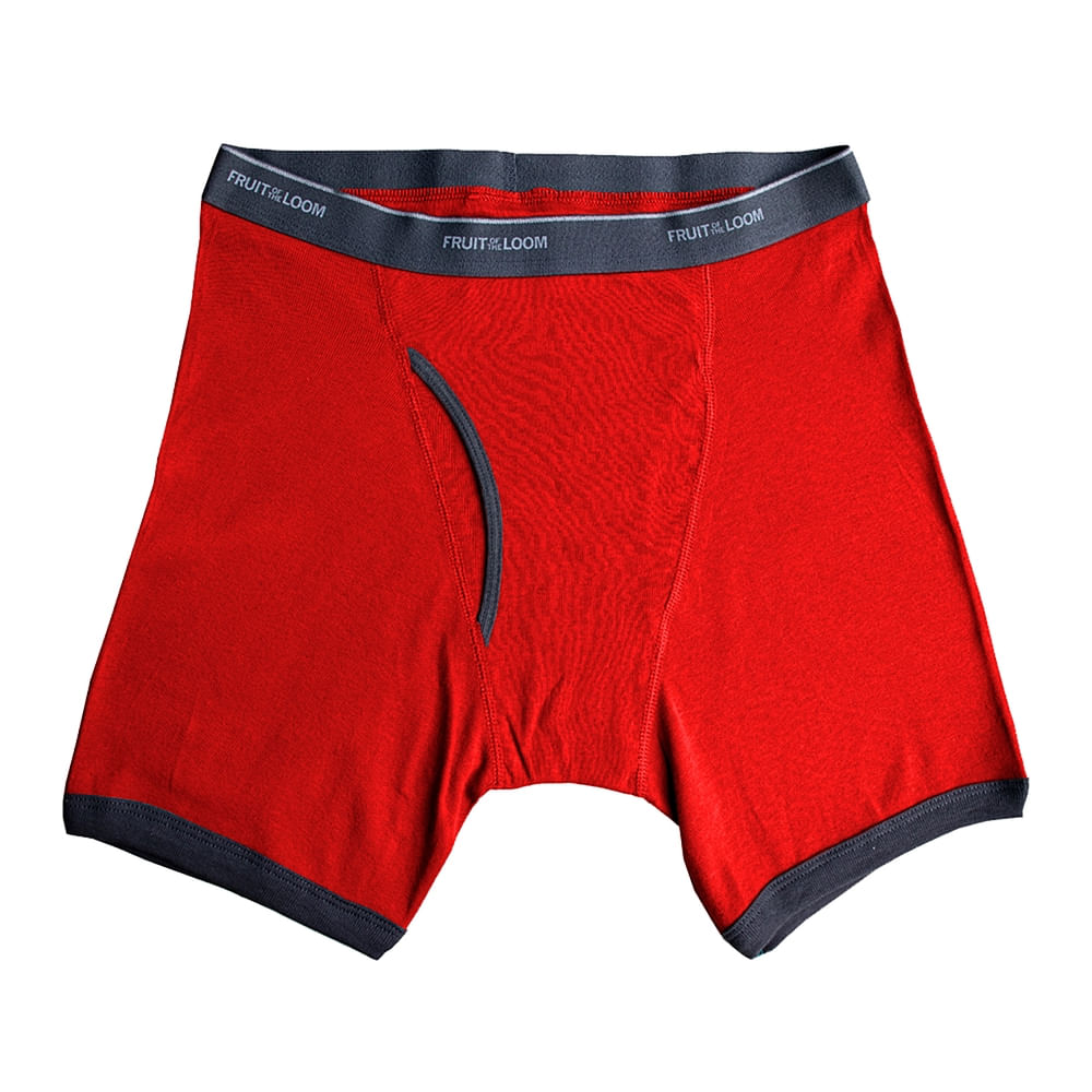 Fruit Of The Loom Boxer Uomo - Confezione Da 5 - Modello Ringer, Cintura Morbida, Assorbe Umidità, Gambe Anti-arrotolamento
