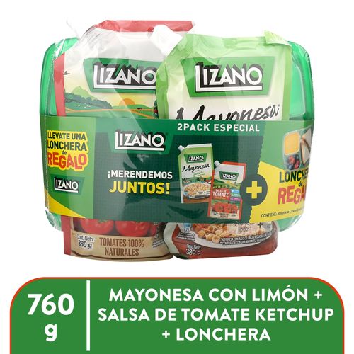 Pack Mayonesa Con Ketchup Lonchera 760gr