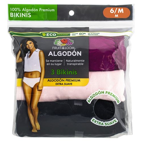 Fruit Looms Bikini Damas S