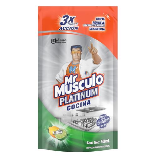 Limpiador Para Cocinas Mr. Músculo Platinum Repuesto - 500 ml