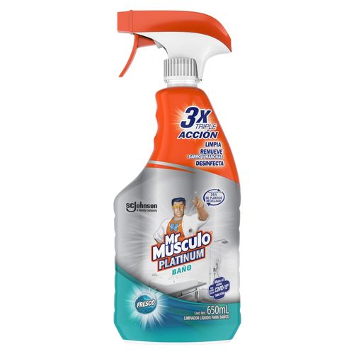 Limpiador Para Baños Mr. Músculo Líquido Botella - 650 ml