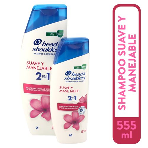 Hs Suave Maneja 2en1 Sh375&Sh180 555ml