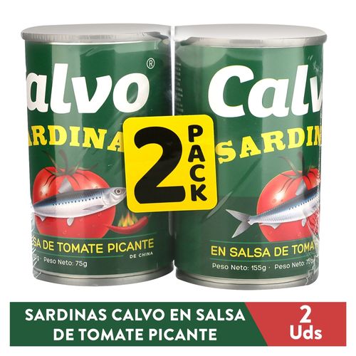 Sardinas Calvo en salsa de tomate 2 pack - 310 g