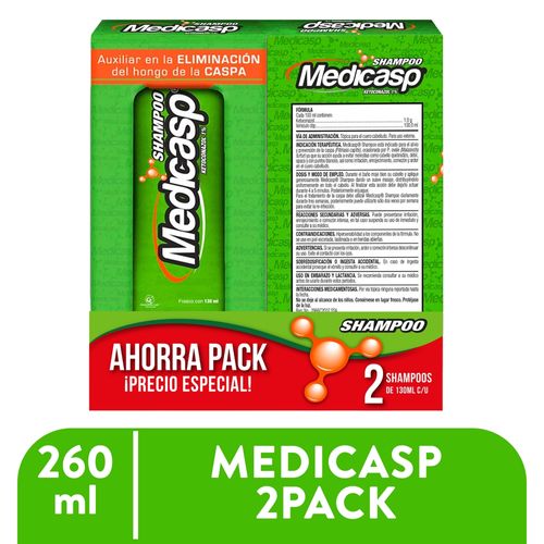 Shampoo Medicasp anticaspa 2 pack -260 ml