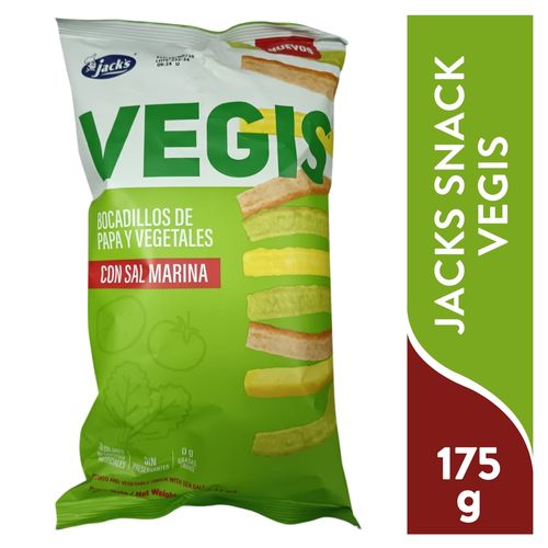 Snacks Jack´s Vegis Papa Y Vegetales - 175g