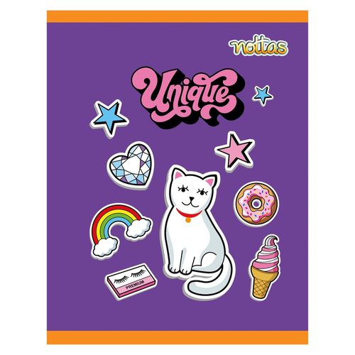 Cuaderno Nottas Perrito Grapado Rayas - 80 Hojas
