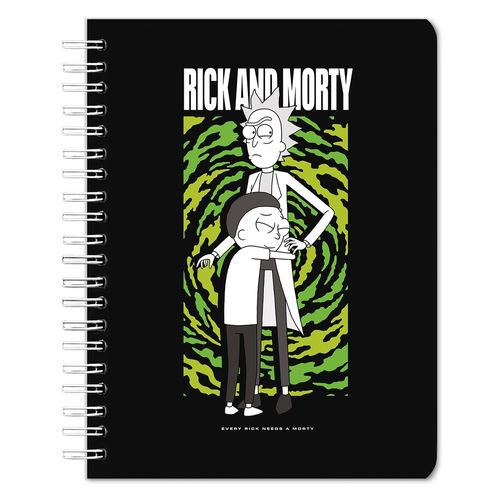 Cuaderno Rick And Morty Pasta Dura Pro - 100 Hojas