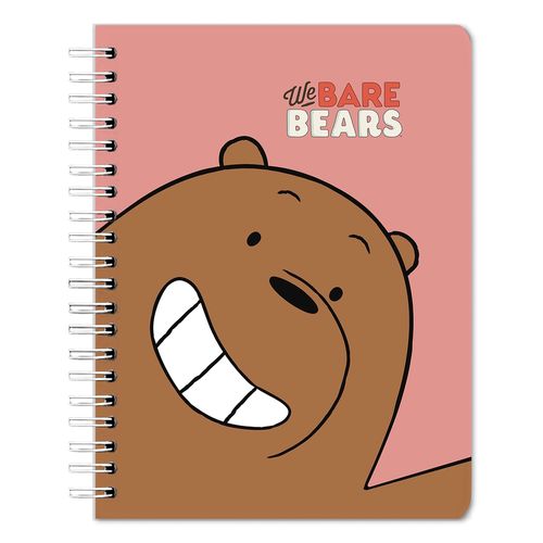 Cuaderno We Bare Bears Pasta Dura Pro Grizzly - 100 Hojas