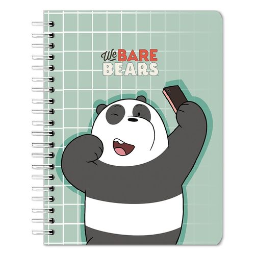 Cuaderno We Bare Bears Pasta Dura Pro Panda - 100 Hojas