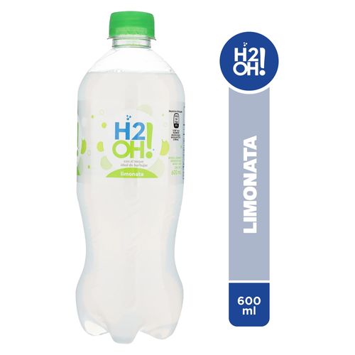 Limonda H2OH Carbonatado Sabor Limón - 600ml