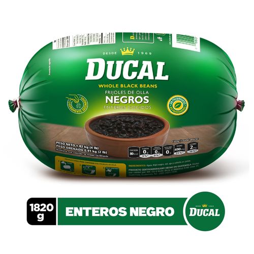 Frijoles Ducal negros enteros - 1820 g