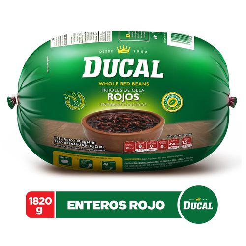 Frijoles rojos Ducal enteros sin preservantes - 1820 g