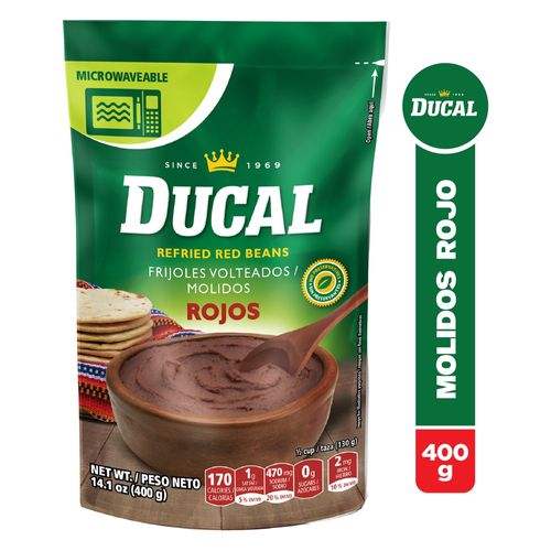 Frijoles volteados Ducal molido rojo doypack - 400 g