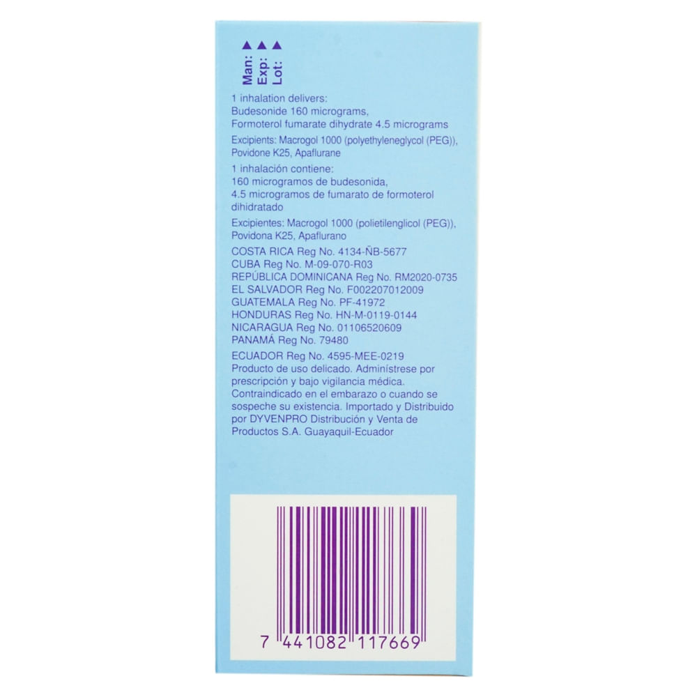 Comprar symbicort rapihaler astra zeneca 160 4 5 mcg x 120 inh