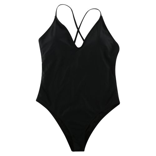 Traje De Bano Entero Negro Xs A Xxl