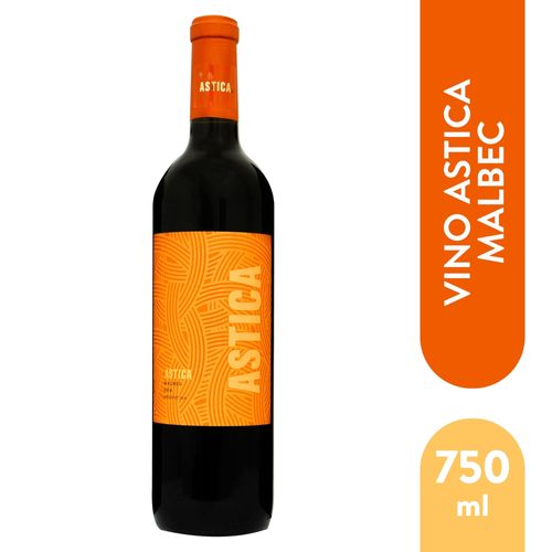 Vino Astica Malbec 750 Ml