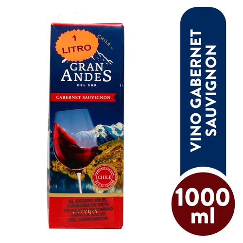 Vino Tetra Gran Andes Cabernet1000ml