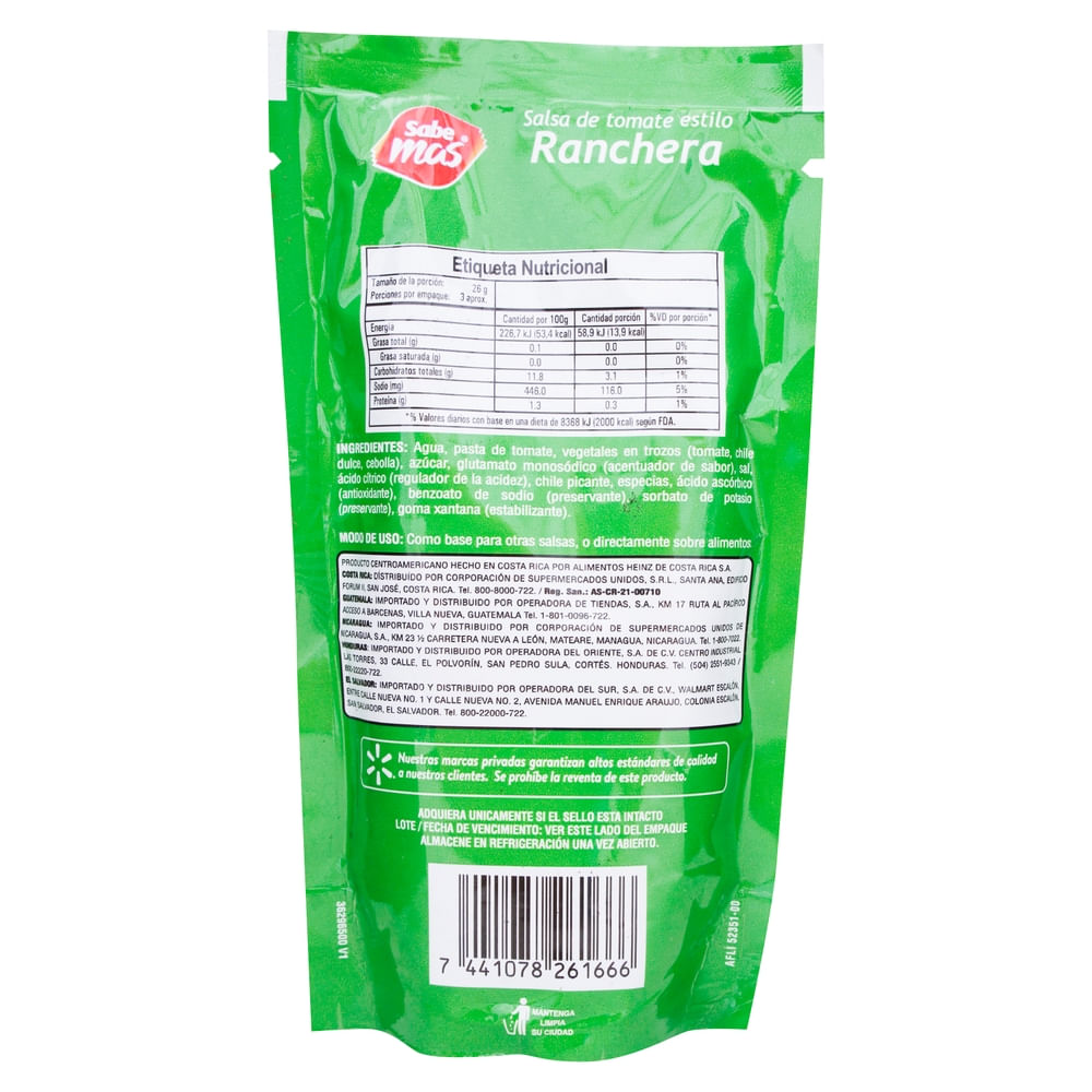salsa様❇️専用ページ Salsa Sabemas Tomate Ranchera - 90 g - Maxipalí | Costa Rica