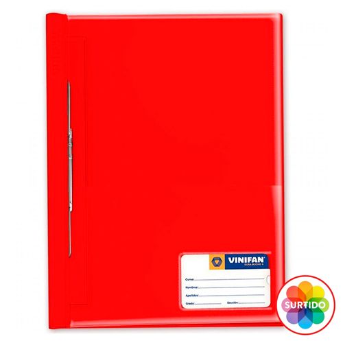 Folder Vinifan Carta Transparente Color Surtido