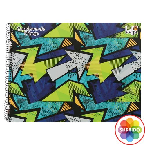 Cuaderno de dibujo Búho, con resortes -40 hojas