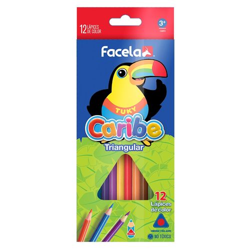 Crayones Facela Caribe  12 Unidades