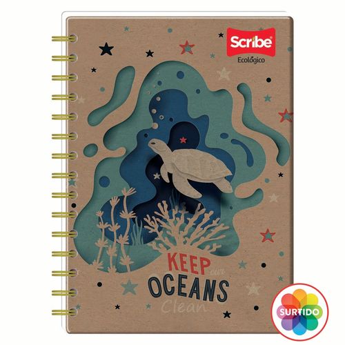 Cuaderno de resortes Scribe, ecológico -100 hojas