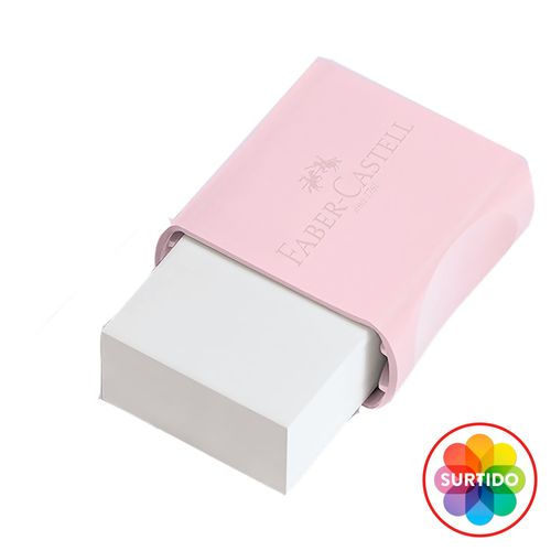 Borrador Blanco Faber Castell Con Protector Pastel 7024Mar Unidad