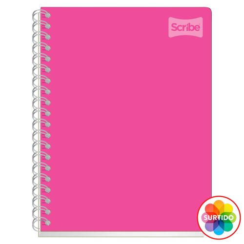 Cuaderno de resortes Scribe, polycover Surtido -200 hojas