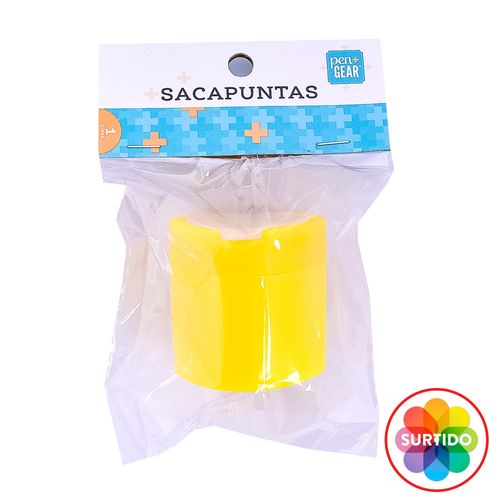Sacapuntas Doble Plástico Pen + Gear  Surtido De Colores