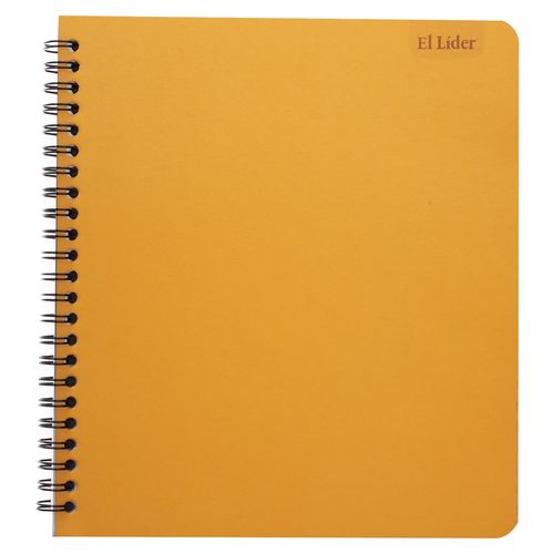 Cuaderno El Lider Espiral Mediano Kraft 80 Hojas