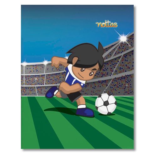 Cuaderno Nottas Fútbol Grapado Rayas - 80 Hojas