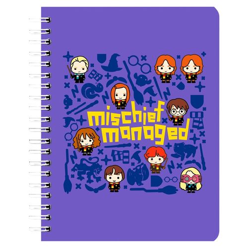 Cuaderno Nottas Espiral Hp I Solemny Swear Rayas - 100 Hojas
