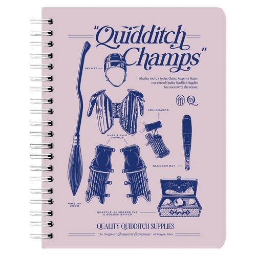 Cuaderno Nottas Espiral Hp Hermione Iconos Rayas - 100 Hojas