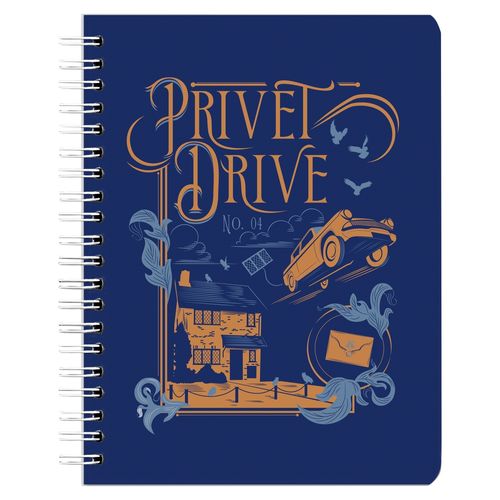 Cuaderno Nottas Espiral Hp En Escoba Rayas - 100 Hojas