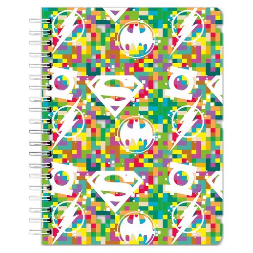 Cuaderno Liga Justicia Pasta 6 Materias - 180 Hojas