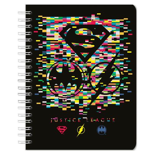 Cuaderno Liga Justicia Pasta 6 Materias - 180 Hojas