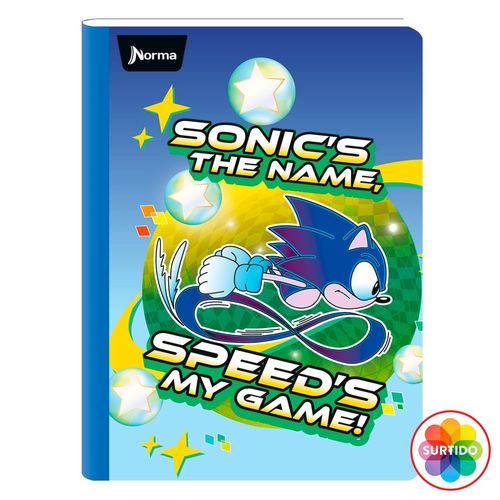 Cuaderno Norma, Sonic, Surtido-100 hojas