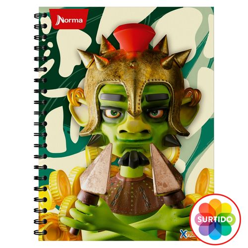 Cuaderno Norma, cosido, Surtido-100 hojas
